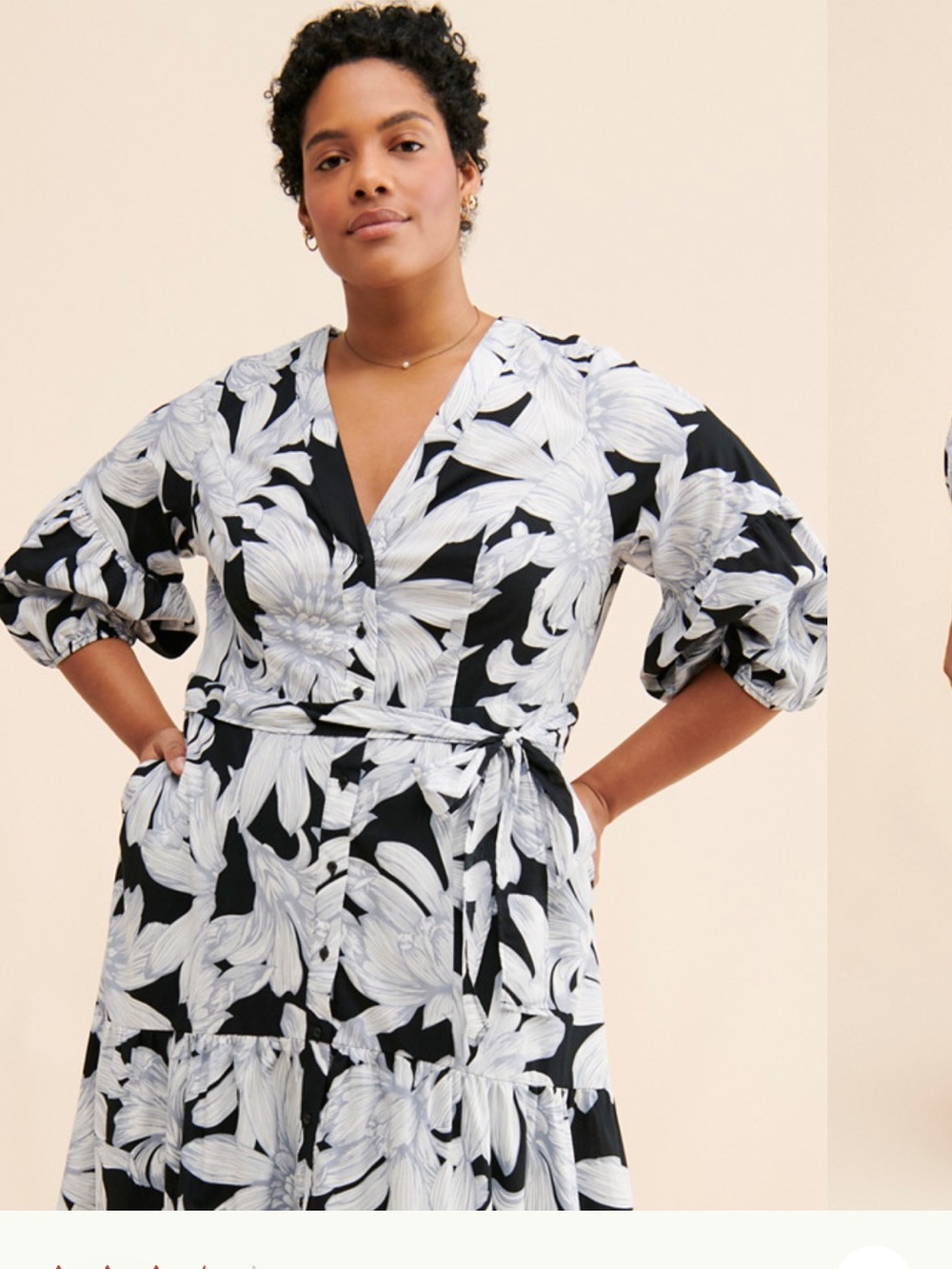 NWOT Anthropologie size 6 faux wrap midi dress - Picture 3 of 13